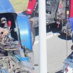 Emergency responders search downtown Kansas City after cattle escaped from a crashed semi-truck