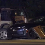 Police respond to a serious two-car crash at an intersection in Clarksville, Tennessee