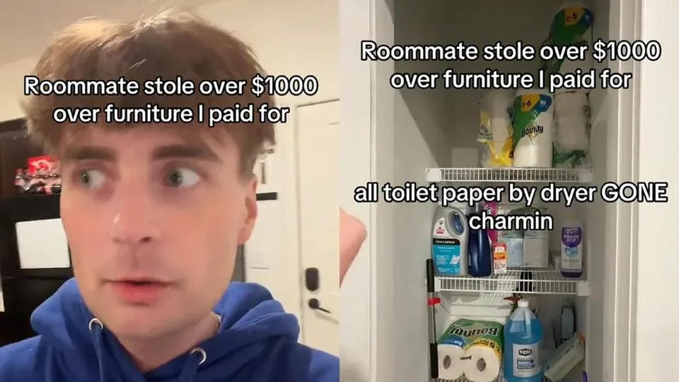 Missouri Man Says Former Roommate Took About One Thousand Dollars in Property After Moving Out and Left Apartment in Disarray