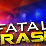 Damaged vehicles after a fatal three-car crash on Highway 30 in Missouri