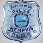 Police vehicles near the scene of a fatal two-car crash in Memphis