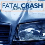 Kansas Highway Patrol crash scene on Interstate 70 after a wrong-way collision