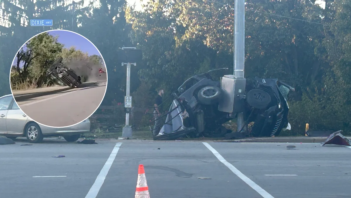 Video Captures Car Losing Control Before Violent Kenton County Crash That Sent Four People to the Hospital Thursday Evening