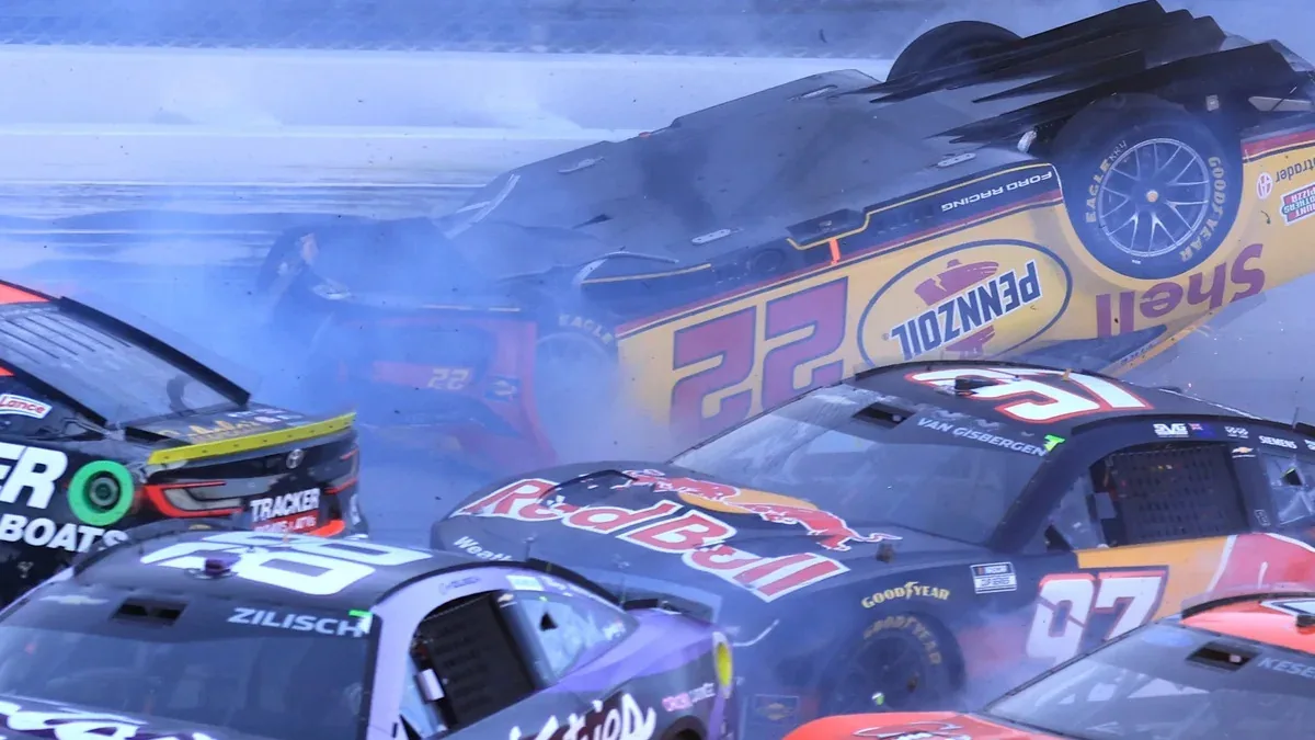 Joey Logano Flips Upside Down in Frightening Talladega NASCAR Crash as a Late Pileup Injures Several Cars and Halts the Cup Race